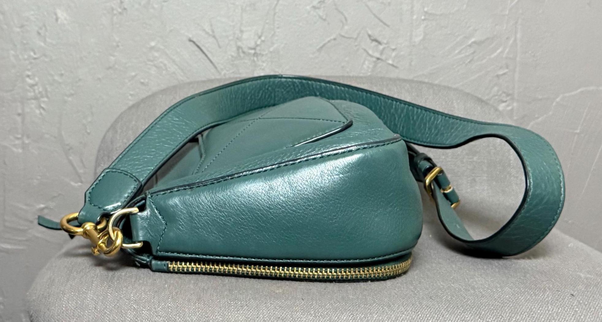 Marc by Marc Jacobs Teal Pebbled Leather Backpack with Gold Hardware PEBBLE MINI BACKPACK NUDE - Vegan Leather Backpack with Gold  main image 4