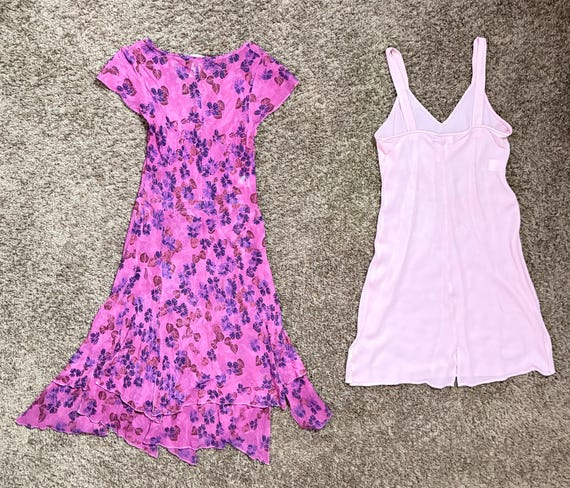 2000's does 1940's Silk Chiffon Bias cut Dress si… - image 8