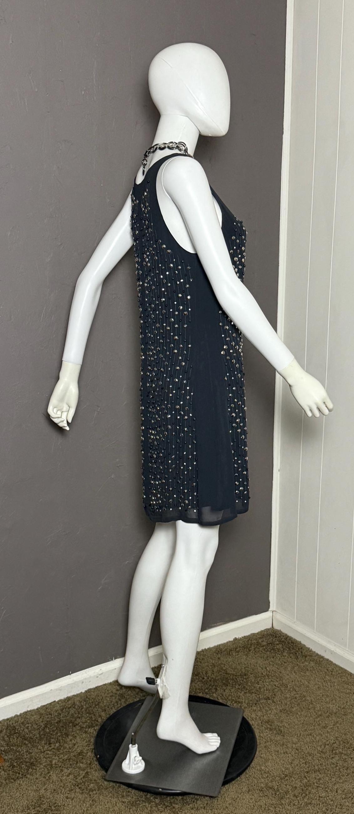 Y2K Dark Grey Embellished Mini Dress From French Connection Size M Studded  Sheer Minidress - Etsy