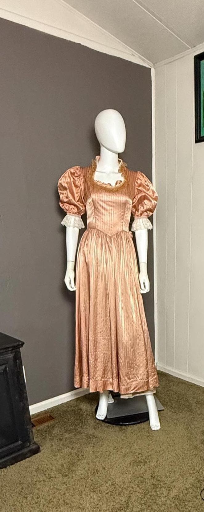 80s Gold Prom Dress - Etsy