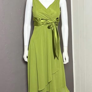 ML Studio Womens Chartreuse Green Dress Hat Bow Feathers Rhinestones One Size Strapless Chartreuse Dress with Bow Back – Walone LLC main image 3