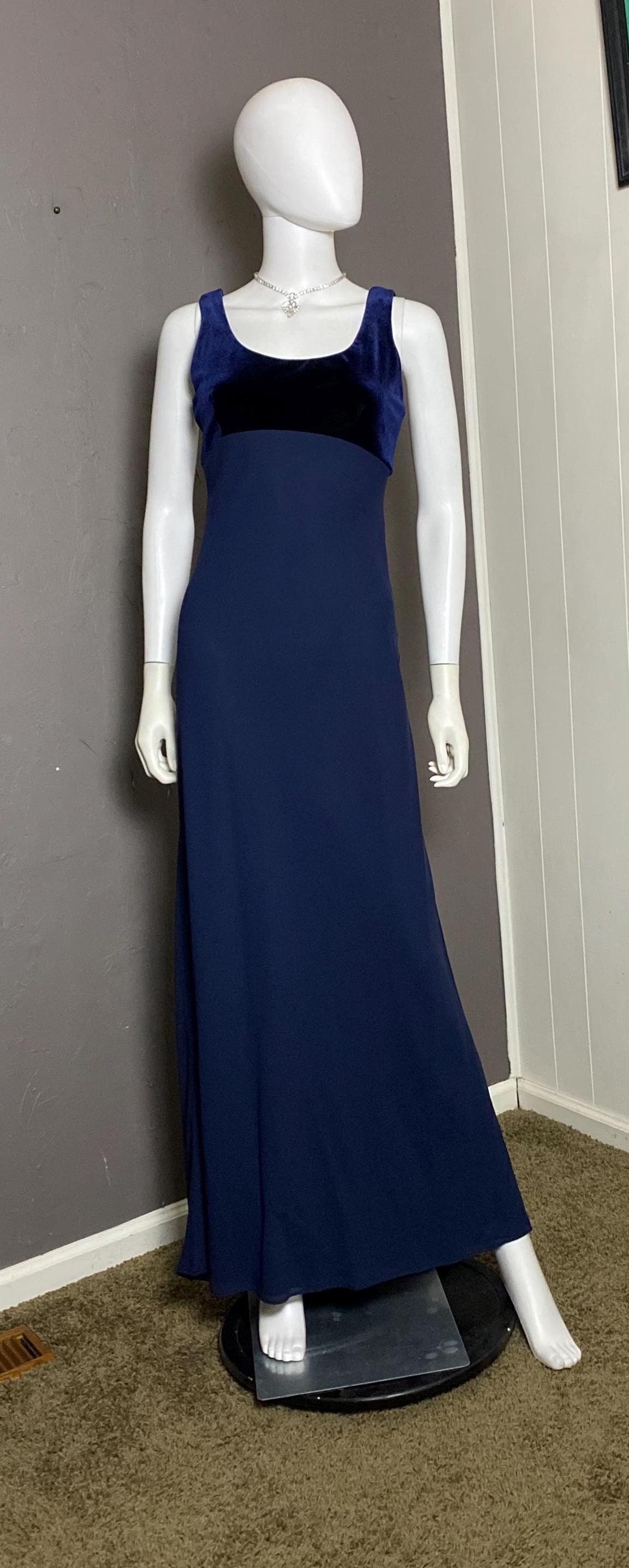 princess polly baby blue dress Navy Blue Midi Wedding Guest Dress With Collar Half Sleeves - $57.4776  #S1444 main image 1