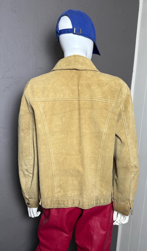Vintage 1970's Reversible Micro-Suede Trucker Jac… - image 4