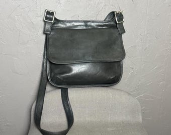1990's-00's Red Leather X White Stitching Shoulder Bag - Etsy