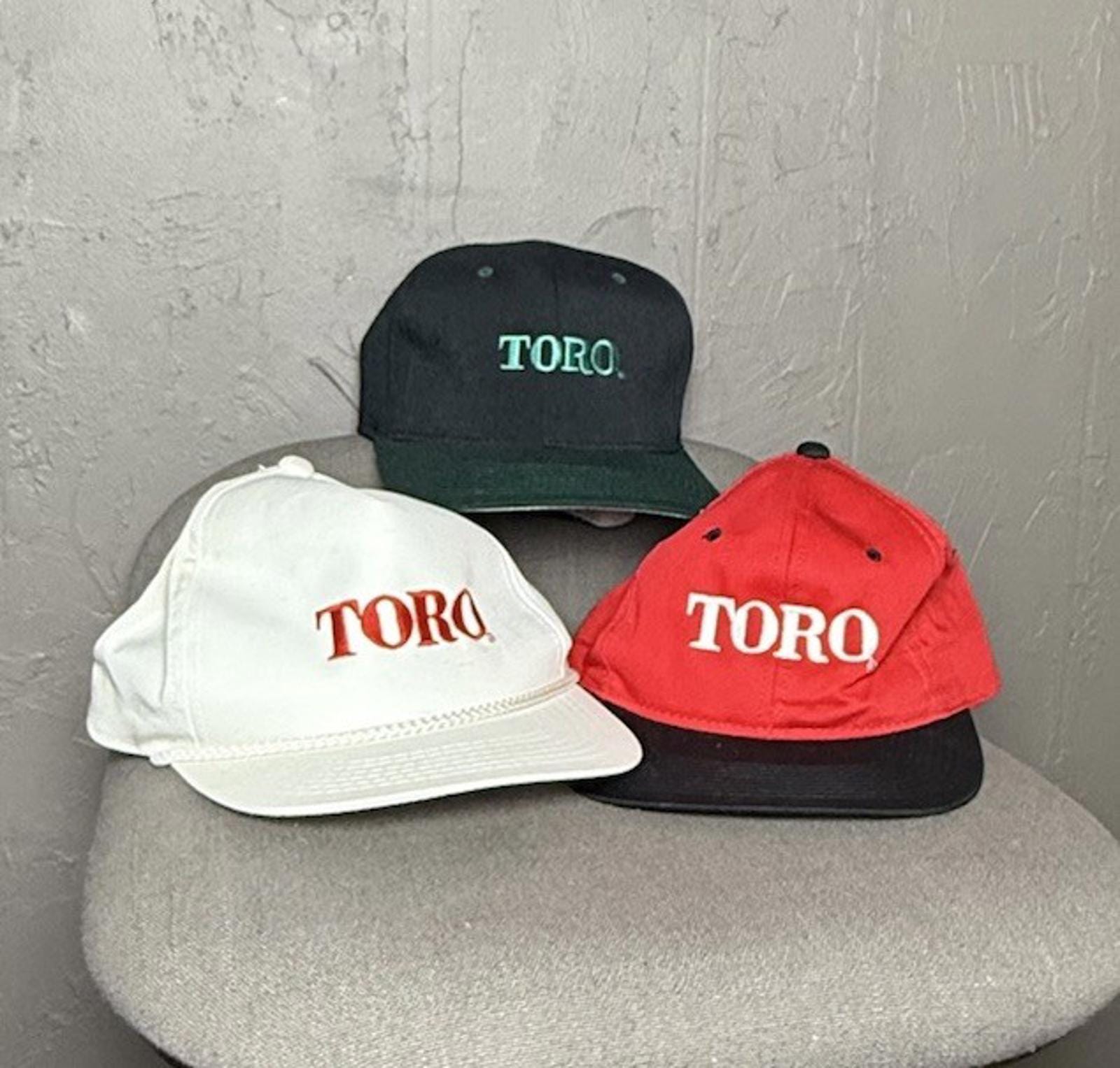 Vintage TORO Hat Trio: Snapback & Flexfit Cap Bundle - Etsy