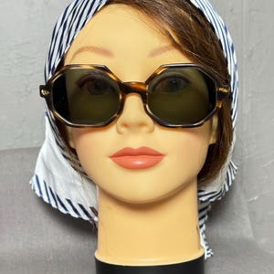 1960's Victory Sunglasses Octagon Tortoise Frames Prescription Lenses
