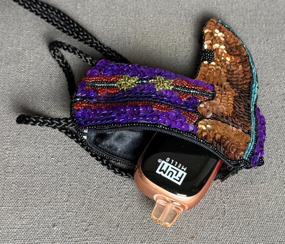 Sequin Western Boot Micro-Bag Tiny Crossbody Blin… - image 10