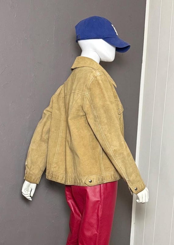 Vintage 1970's Reversible Micro-Suede Trucker Jac… - image 3