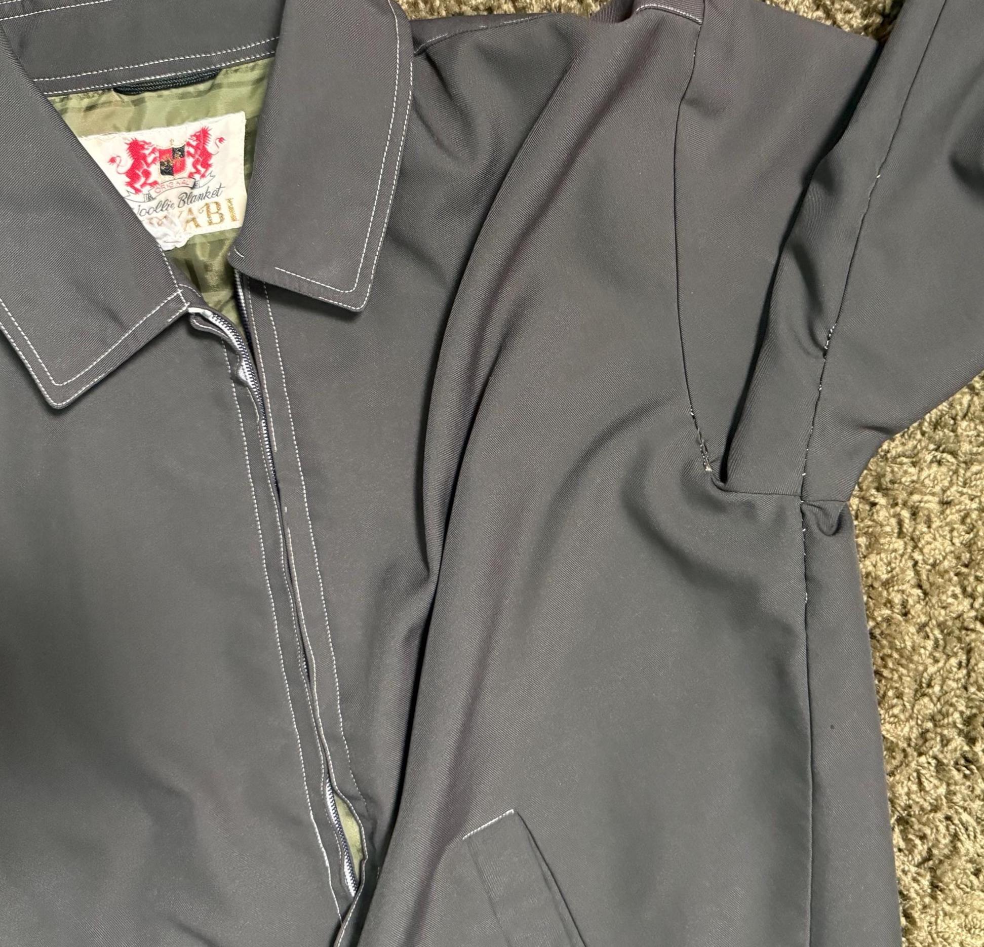Vintage 1940's Eisenhower Jacket From Miyabi Brown Blatz Beer Back