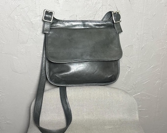 COACH Vintage 4150 Leather Flip Fletcher Satchel Purse Bag Brown