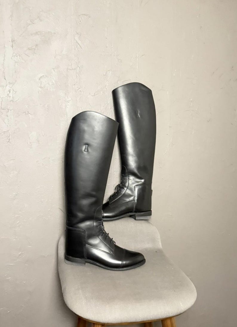 Bottes équitation Effingham Bond – Femme, 6.5, Cuir Noir (USA)