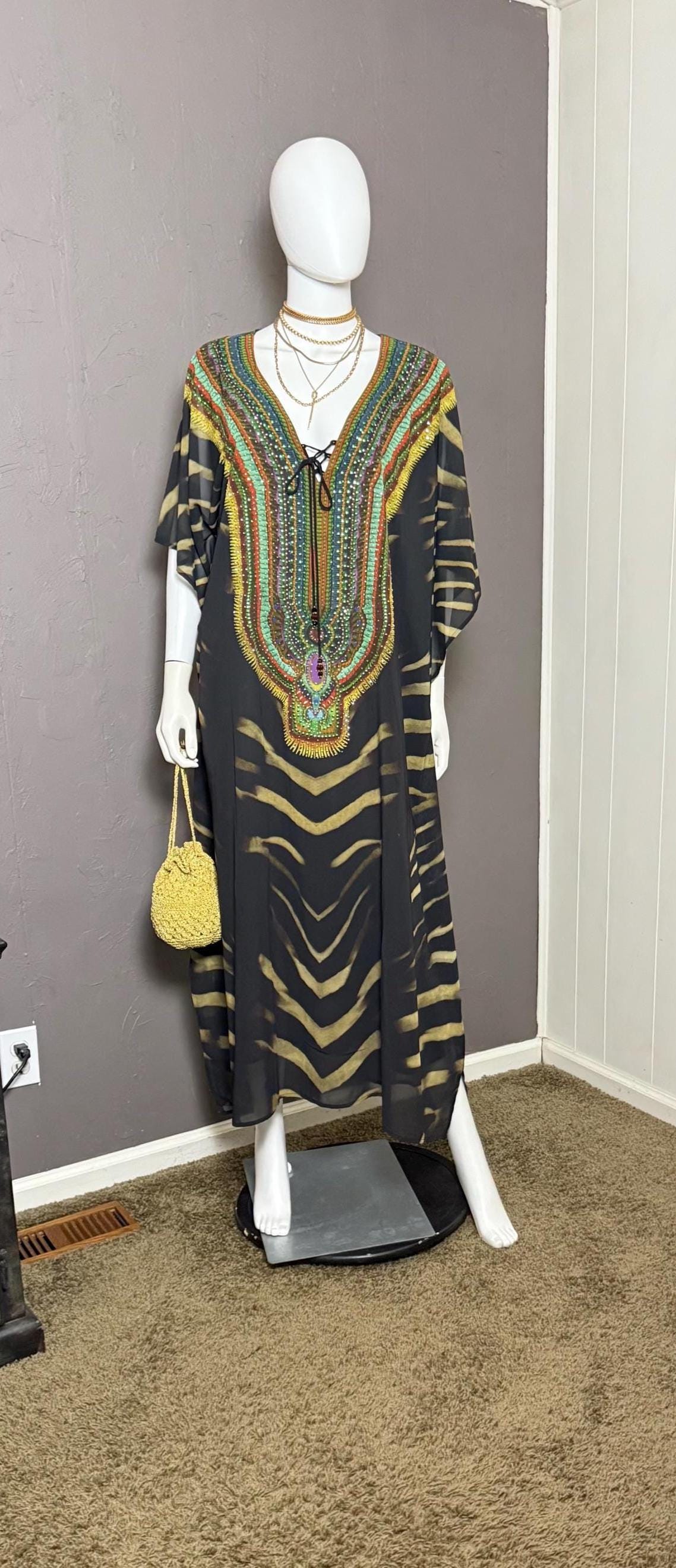 2000s Zebra Print Dress - Etsy