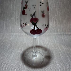 Cherry Wine Glass