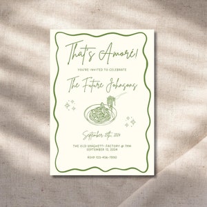 That's Amore Italian Invitation | That's Amore Couple's Shower Invitation | That's Amore Engagement Party Invitation | That's Amore Theme