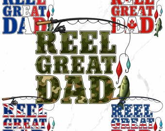 Camiseta Reel Cool Dad, PNG de pesca do papai, Pai pescador, Presentes para o papai, Presente de dia dos pais, Camiseta pai pescador, 6 designs PNG, Amantes da pesca