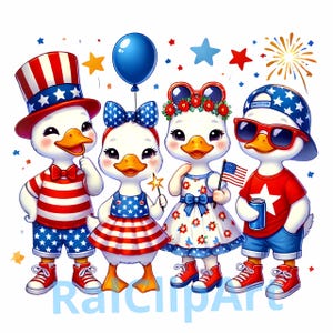 Solo un'oca sciocca PNG, Clipart retrò del 4 luglio, Oca patriottica divertente, oca USA, stelle e strisce, download digitale, design per maglietta con oca