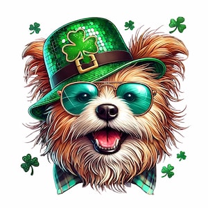 Dog St. Patrick's Day Png, Retro St Patricks Day PNG, Coquette St Patty's Day png, Lucky PNG, St Patricks Coquette Png, shamrock clipart