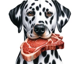 Dalmatian Dog Clipart - 12 High-Quality JPG Files - Dalmatian Clipart Pack - Wall Art - Digital Prints - Commercial Use