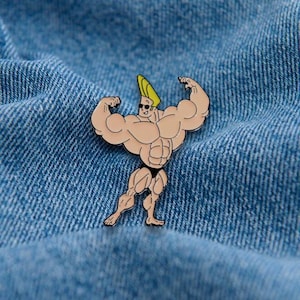 Tsjaad Bodybuilder Cartoon Emaille Pin Gym Body Grappige Vrienden Pins