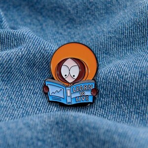 Leer te leven Cartoon Emaille Pin Vrienden Verjaardag Grappige Pins