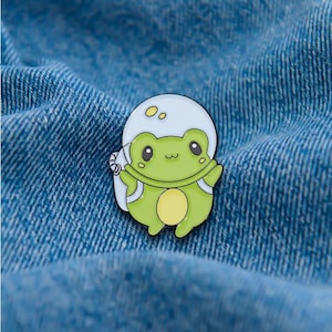 Space Frog lindo esmalte Pin regalo adulto cumpleaños amigos niños