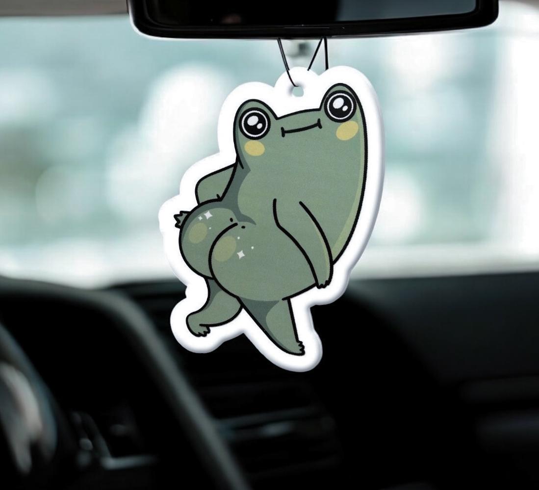 Dancing Frog Car Air Freshener | Cute Frog Hanging Car Diffuser | Frog Freshie | Gift For New Drivers