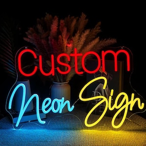 Custom LED Neon Sign: Personalized Wedding, Business, Bedroom Decor