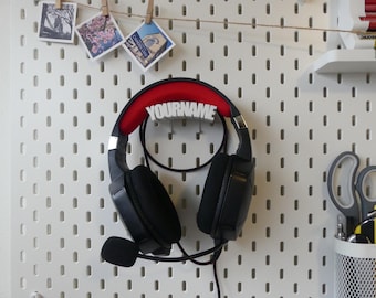 Gancio per cuffie personalizzato per IKEA SKÅDIS • Supporto per cuffie Gamertag personalizzato