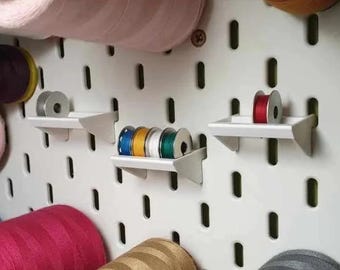 IKEA SKÅDIS Pegboard Bobbin Holder - Sewing Organizer (3-Pack)