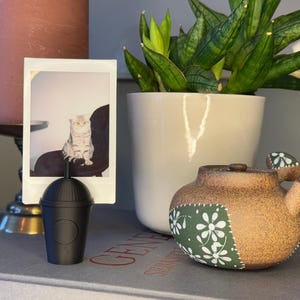 Polaroid picture holder - Instax photo frame - Polaroid display stand - Polaroid desk stand - Frappuccino cup - Custom colour - 3D printed