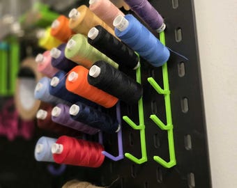 IKEA SKÅDIS Pegboard Sewing Thread Holder – Spool Rack, Holds 5