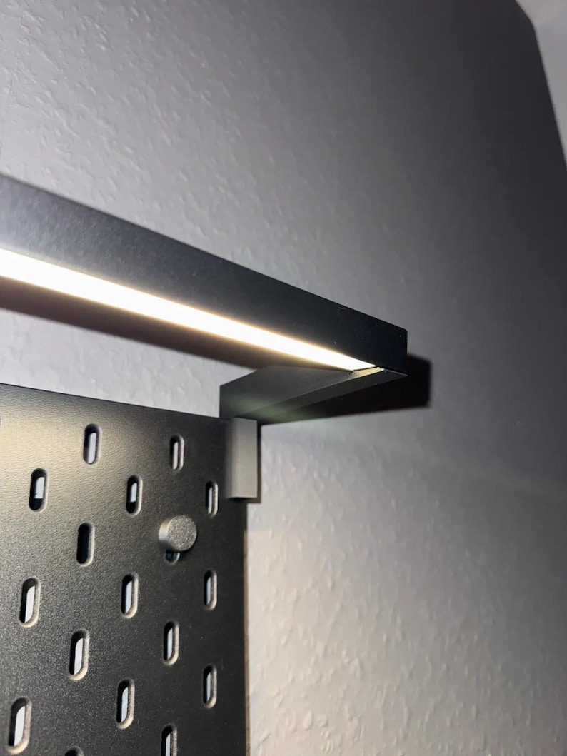 IKEA SKÅDIS Pegboard SKYDRAG Light Holder – Custom Mount for Skydrag ...