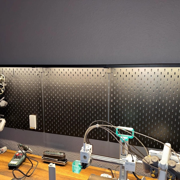 IKEA SKÅDIS Pegboard SKYDRAG Light Holder – Custom Mount for Skydrag Led – Pegboard Lighting Accessory
