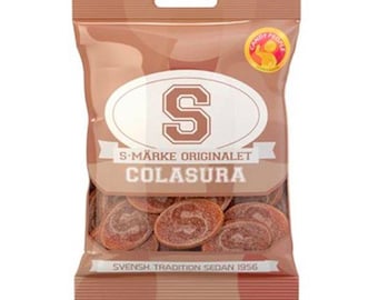 S-Märke Sour Cola Candy, Classic Swedish Treat (14 x 70g)