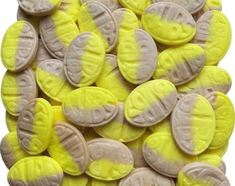 Bubs Banana Caramel Ovals, Vegan, Gluten, Gelatin Free Candy