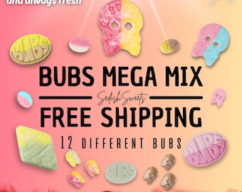 BUBS MEGA MIX – Free Worldwide Shipping & customize! Fresh, Vegan, Gluten, and Gelatin Free!
