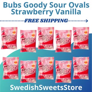 バブス ストロベリーバニラ 10 x 90g - 3.2 オンス (送料無料)