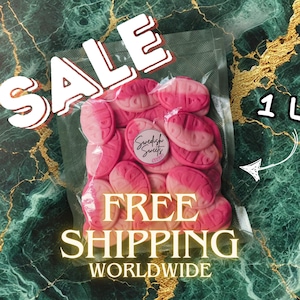 Strawberry pomegranate ovals, Vegan, Gluten, and Gelatin Free! FREE SHIPPING & FRESH