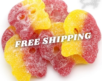 BUBS Sour Skulls, Vegan Swedish Gummies