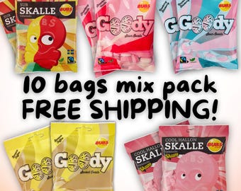 BUBS Vegan Candy Mix Pack – Customizable, Gelatin-Free (10 x 90g)