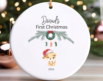 Baby's First Christmas Ornament, First Christmas Ornament, Personalized Baby's First Christmas Ornament, Baby Gifts, Baby Shower, Christmas