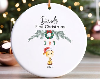 Baby's First Christmas Ornament, First Christmas Ornament, Personalized Baby's First Christmas Ornament, Baby Gifts, Baby Shower, Christmas