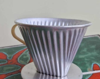 Portafiltro caffè vintage in alluminio Melitta 102 anni '60