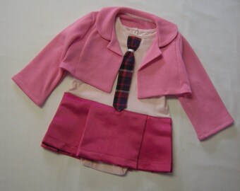 Baby costume inspired by the Brittany character( skirt attached to onesie)