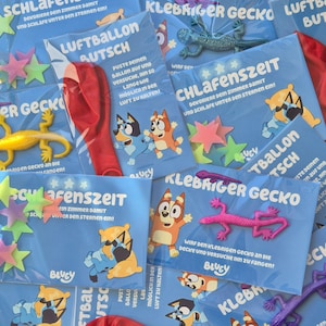 Bluey Gastgeschenke Partyspiele Kindergeburtstag