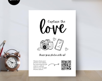 Wedding Photo Scavenger Hunt, Editable Game Card, QR Code Canva Template (Digital Download)