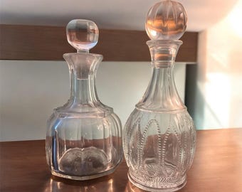 Lotto di 2 decanter