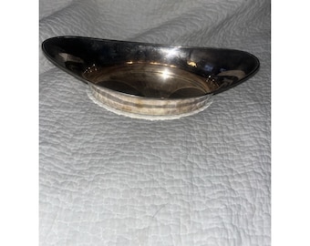 Vintage Atkins Brothers Silverplate Oval Serving Dish Tray