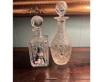Lot Of 2 Decanters