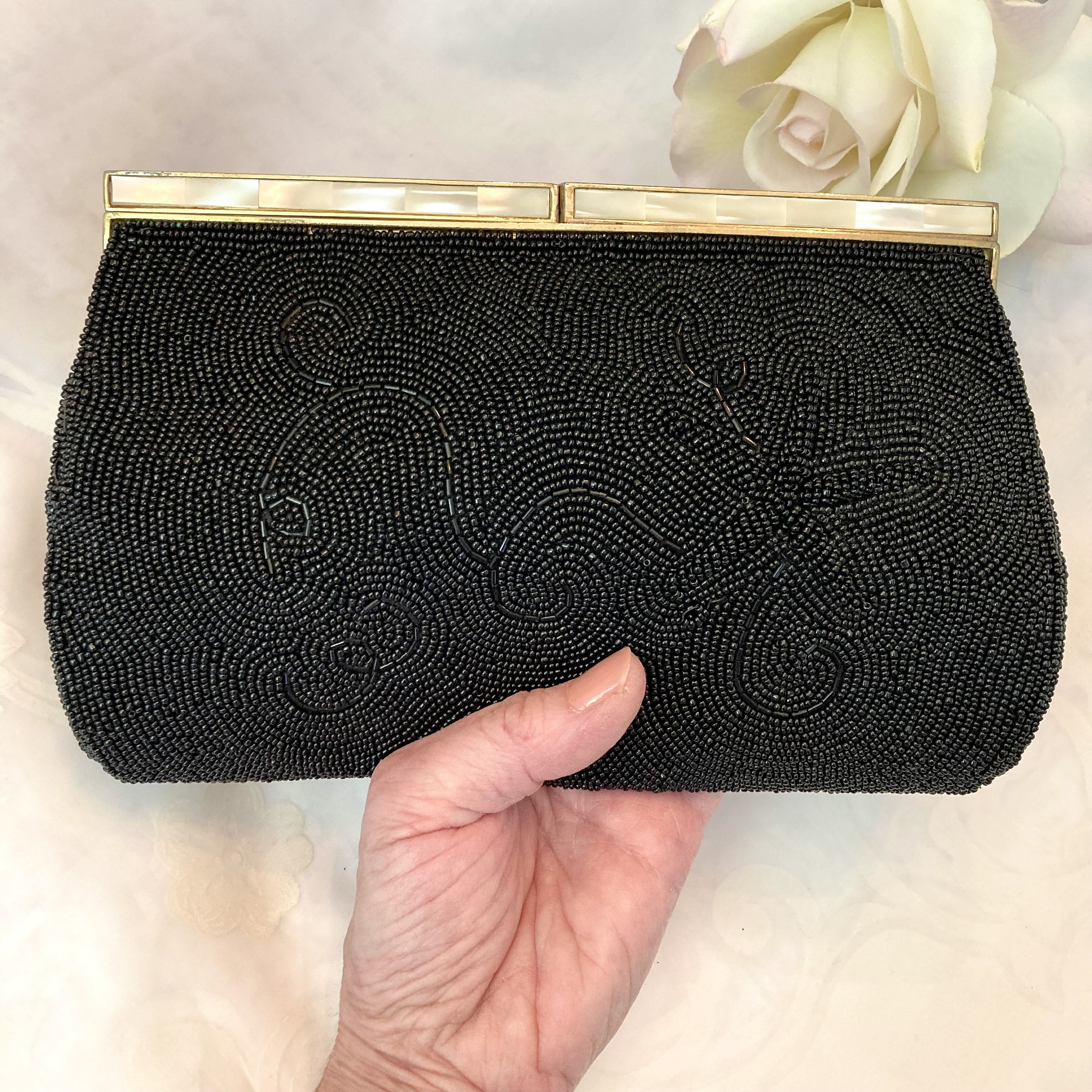 Vintage 1950s 1960s Japan Italy evening clutch purse —